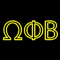 Omega Phi Beta Enseigne Néon