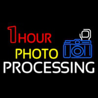 One Hour Photo Processing With Logo Enseigne Néon