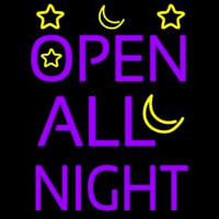 Open All Night Enseigne Néon