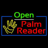 Open Palm Reader Enseigne Néon