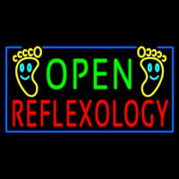 Open Refle ology Enseigne Néon