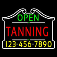 Open Tanning With Phone Number Enseigne Néon