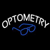 Optometry With Glass Logo Enseigne Néon