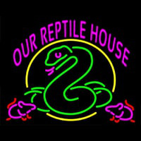 Our Reptile House Enseigne Néon