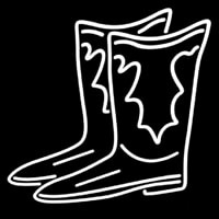 Pair Of Boots Logo Enseigne Néon