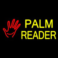 Palm Reader Logo Enseigne Néon