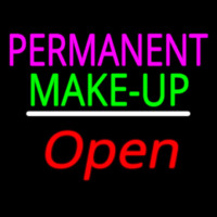 Permanent Make Up Open White Line Enseigne Néon