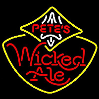 Petes Wicked Ale Beer Sign Enseigne Néon