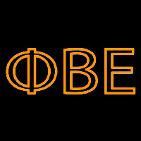 Phi Beta Epsilon Enseigne Néon