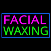 Pink Facial Wa ing Blue Border Enseigne Néon