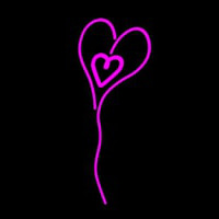 Pink Neon Heart Enseigne Néon