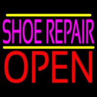 Pink Shoe Repair Open Enseigne Néon