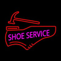 Pink Shoe Service Enseigne Néon