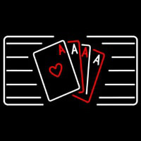 Poker Cards Icon 6 Enseigne Néon