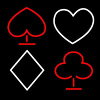 Poker Symbol Enseigne Néon