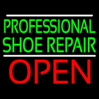 Professional Shoe Repair Open Enseigne Néon