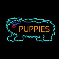 Puppies With Logo Enseigne Néon