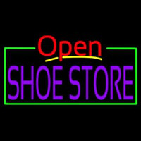 Purple Shoe Store Open Enseigne Néon