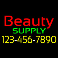 Red Beauty Supply With Phone Number Enseigne Néon