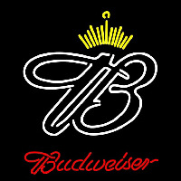 Red Budweiser Crown Beer Sign Enseigne Néon