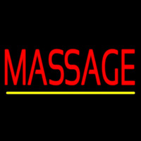 Red Massage Enseigne Néon