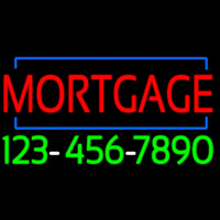 Red Mortgage With Phone Number Enseigne Néon