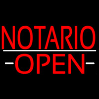 Red Notario Open Enseigne Néon