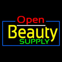 Red Open Beauty Supply Enseigne Néon