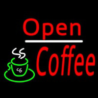 Red Open Coffee Enseigne Néon