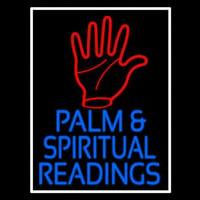 Red Palm And Blue Palm And Spiritual Readings Enseigne Néon