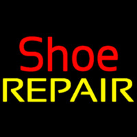 Red Shoe Yellow Repair Enseigne Néon