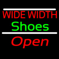 Red Wide Width Green Shoes Open Enseigne Néon