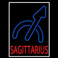 Sagittarius White Border Enseigne Néon