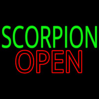 Scorpion Open Enseigne Néon