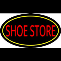 Shoe Store With Oval Enseigne Néon