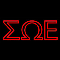 Sigma Omega Epsilon Enseigne Néon