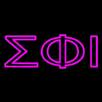 Sigma Phi Iota Enseigne Néon