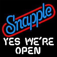 Snapple Yes We are Open Enseigne Néon