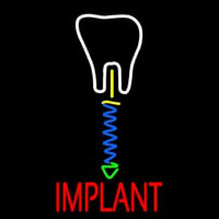 Tooth Implant With Logo Enseigne Néon