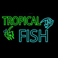 Tropical Fish With Logo 1 Enseigne Néon