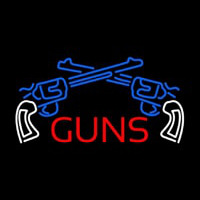 Two Gun Logo Enseigne Néon