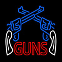 Two Gun Logo Enseigne Néon