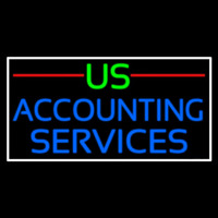 Us Accounting Service 2 Enseigne Néon