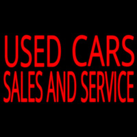 Used Cars Sales And Service Enseigne Néon