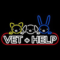 Vet Help Enseigne Néon