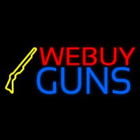 We Buy Guns Enseigne Néon