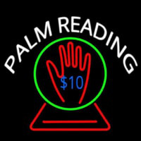 White Palm Readings With Logo Enseigne Néon