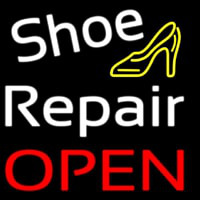 White Shoe Repair With Sandal Open Enseigne Néon