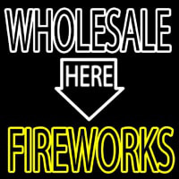 Wholesale Fireworks Here Enseigne Néon