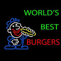 Worlds Best Burgers Enseigne Néon